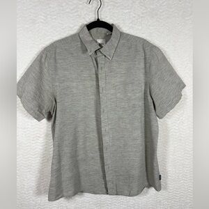 ROWN Classic Gray Button-Down Shirt for Men. Flawless. Size large.